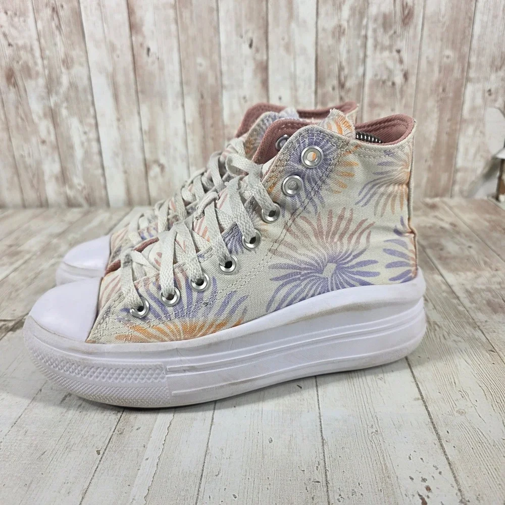 Converse Chuck Taylor All Star Move Floral High Top Platform Sneakers A00872F